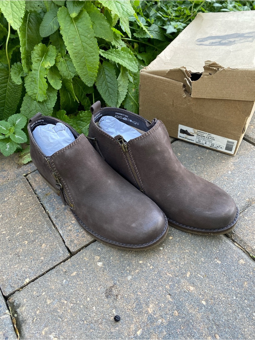 Hush Puppies Mazin Cayto Dark Brown Nubuck Boots 10 Summer Sale